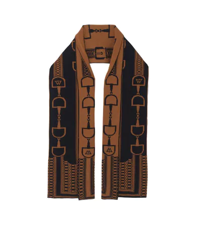 Écharpe Style Détail Style Bridon Femme Taille Unique Brun Clair Taupe Waring Brooke