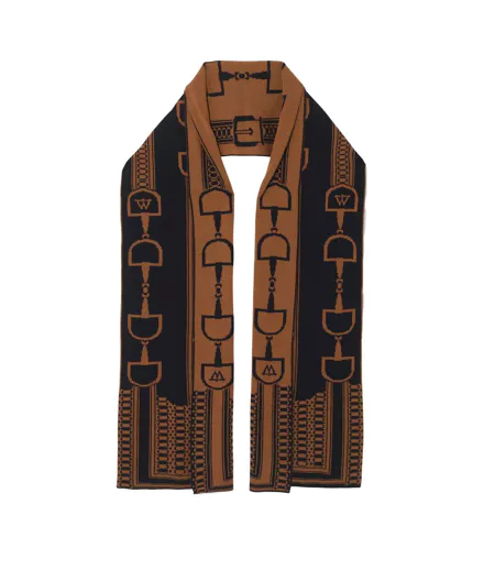 Écharpe Style Détail Style Bridon Femme Taille Unique Brun Clair Taupe Waring Brooke