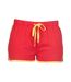 Short rétro femme rouge / jaune Skinni Fit