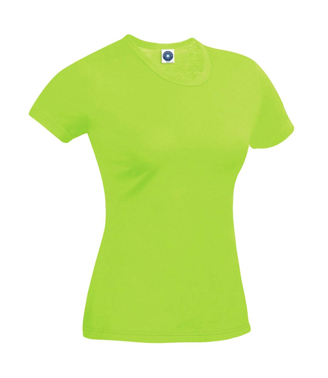 T-shirt Performance Femme Vert Fluo Starworld-1