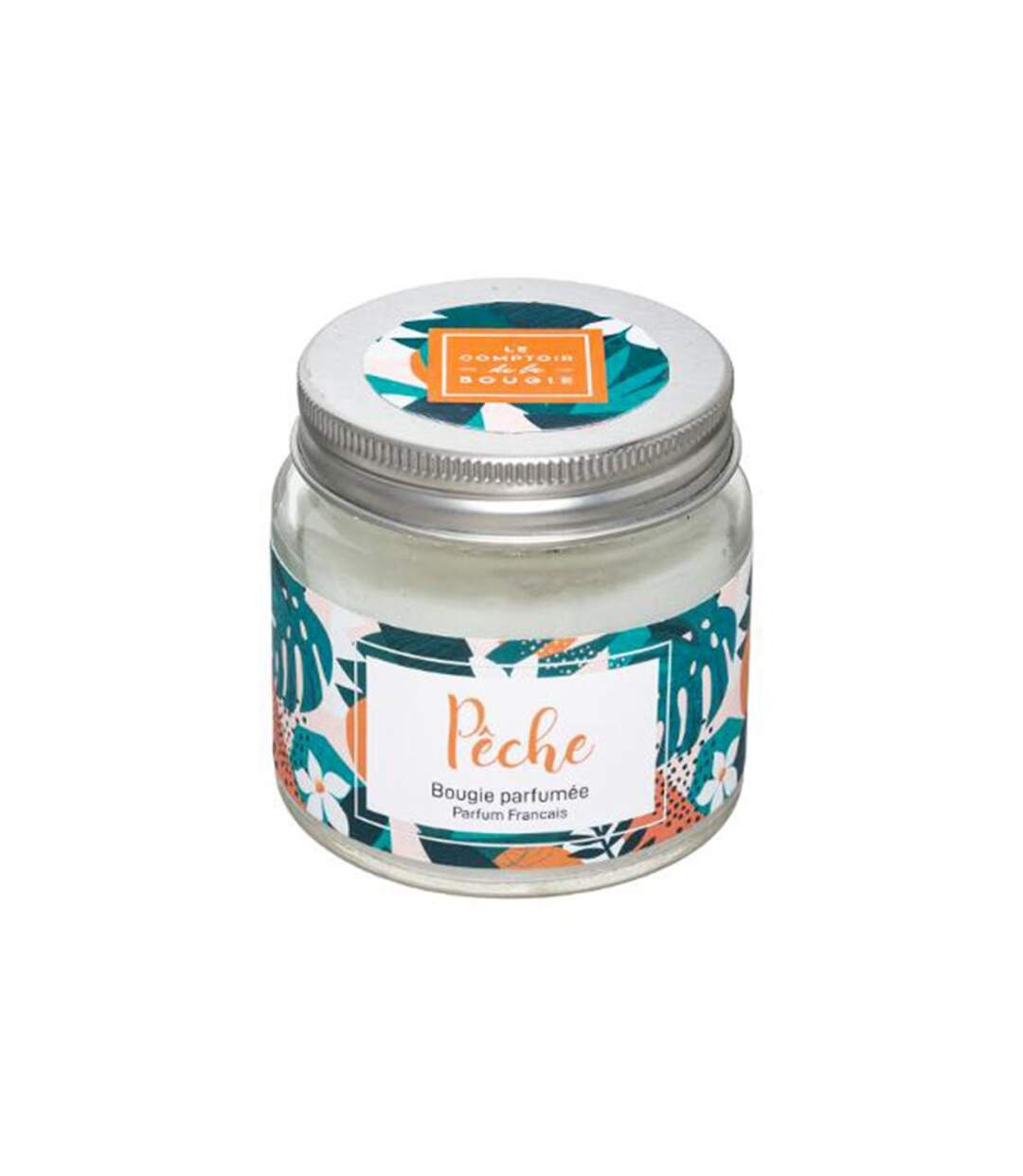 Bougie Parfumée en Verre Bocal 65g Pêche-1