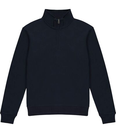 Mens Quarter Zip Sweatshirt Navy Blue Kustom Kit