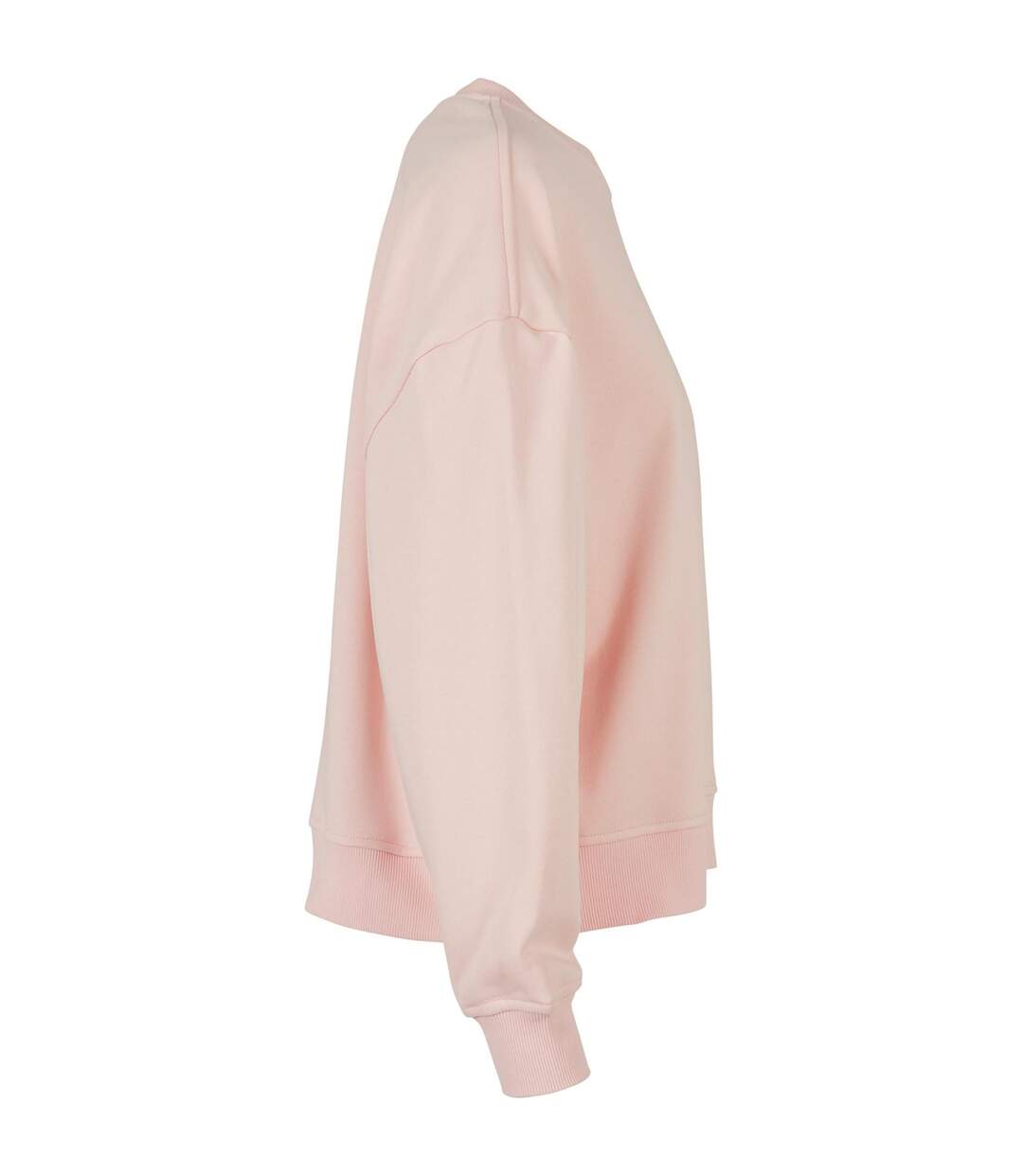 Sweat-shirt Surdimensionné À Col Ras Du Cou Womens/ladies Rose Build Your Brand-3