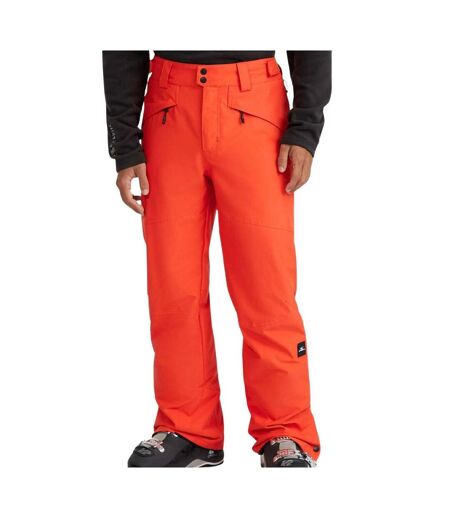 Pantalon de ski orange fluo homme o'neill hammer