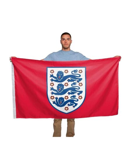 Three Lions Flag One Size White England