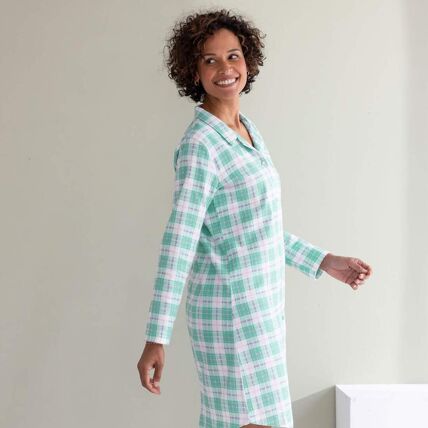 Chemise de nuit à carreaux