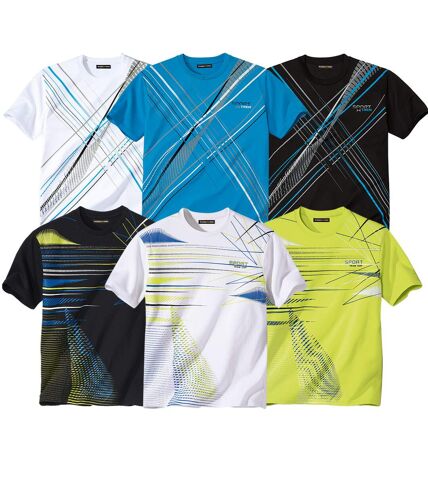 Pack of 6 Men's Graphic Print T-Shirts