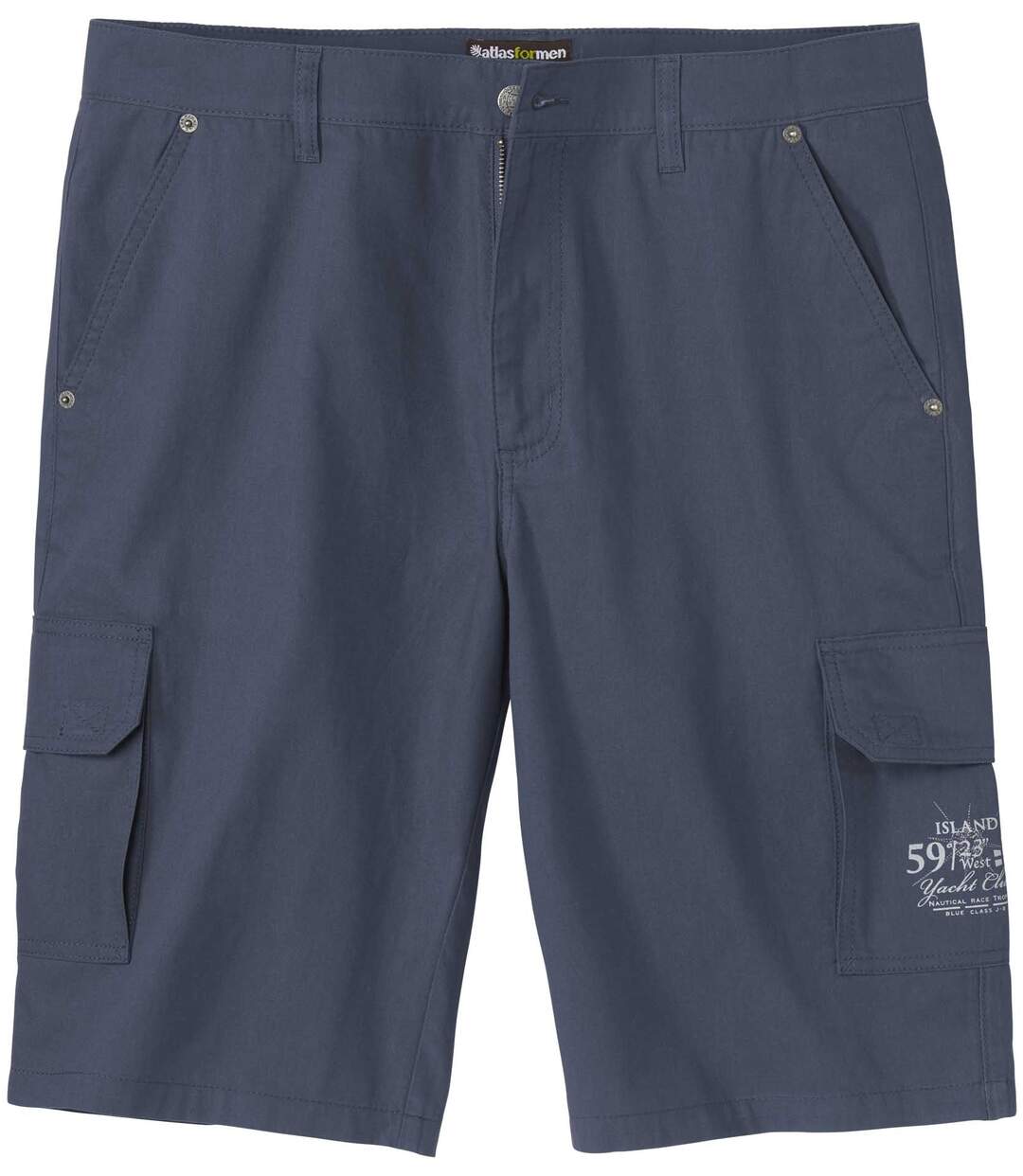 Men's Navy Cargo Shorts-3