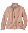 Women's Pink Faux-Leather Jacket  Atlas For Men