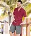 Pack of 2 Men's Casual Shorts - Red Grey