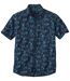Men's Navy Poplin Summer Shirt 