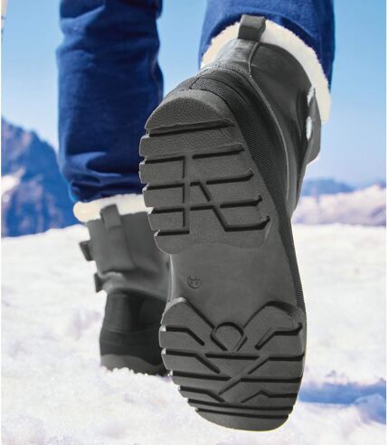 Snow Boots Neige Scratchées Doublées Sherpa 