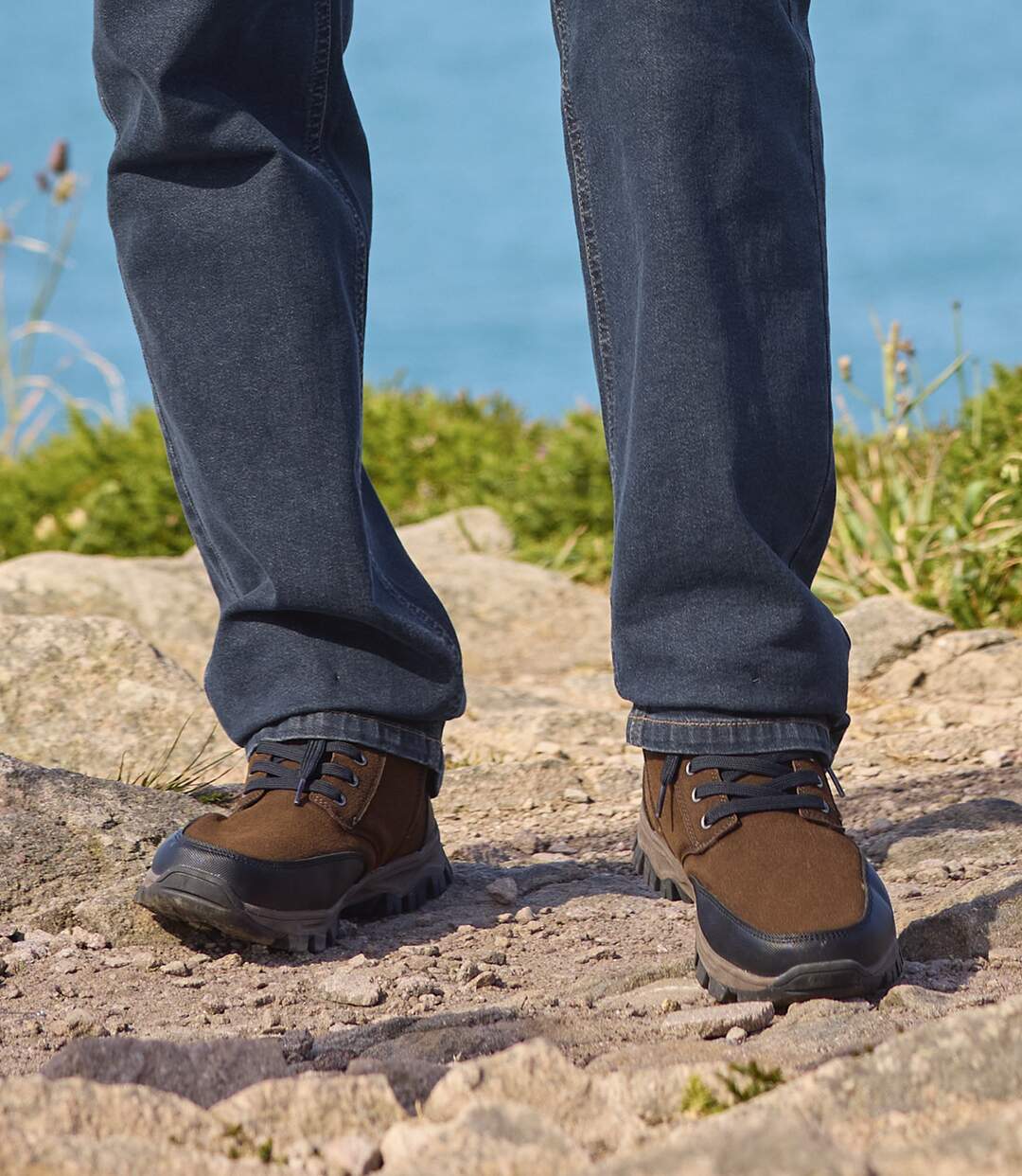 Les Boots Zippées Marron à Lacets-7