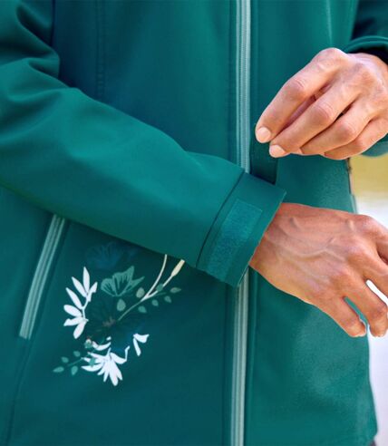 Women's Green Softshell Jacket 