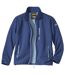 Men's Blue Microfleece-Lined Softshell Jacket