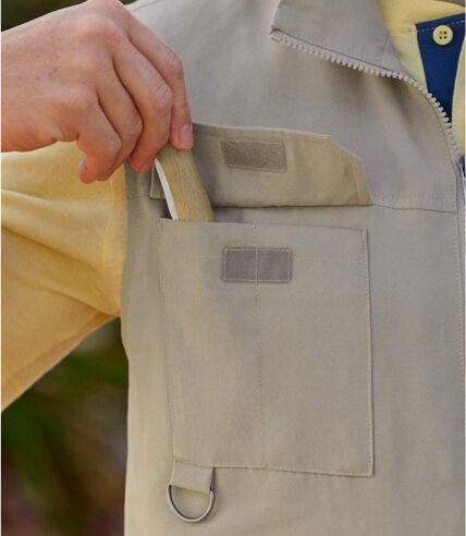 Men's Beige Multipocket Vest 