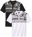 Le Lot de 2 Tee-Shirts Boutonnés Imprimé Tahitien-1