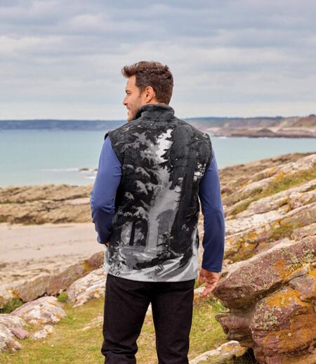 Le Gilet Polaire Sans Manches Motifs Loups