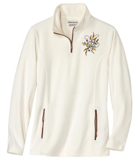 Pull Micropolaire Brodé 