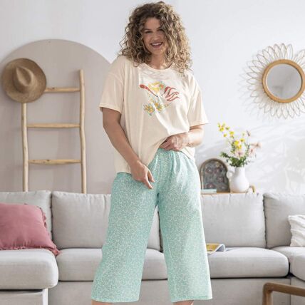 T-shirt de pyjama écru
