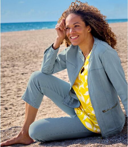 Pantalon Jegging 7/8e en Jean Stretch Estival 