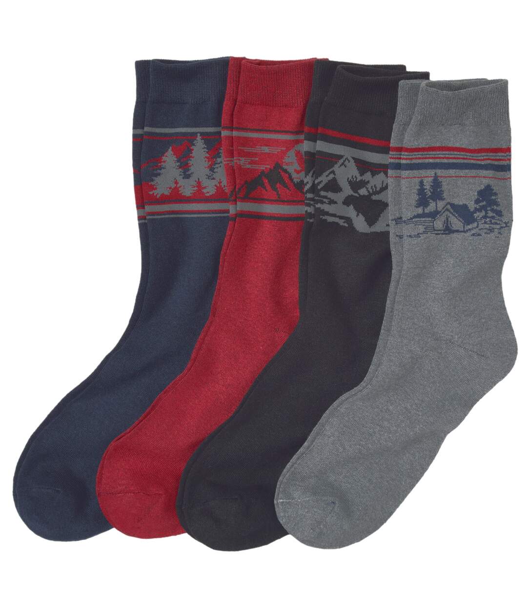 Le Lot de 4 Paires de Chaussettes de Ville-4