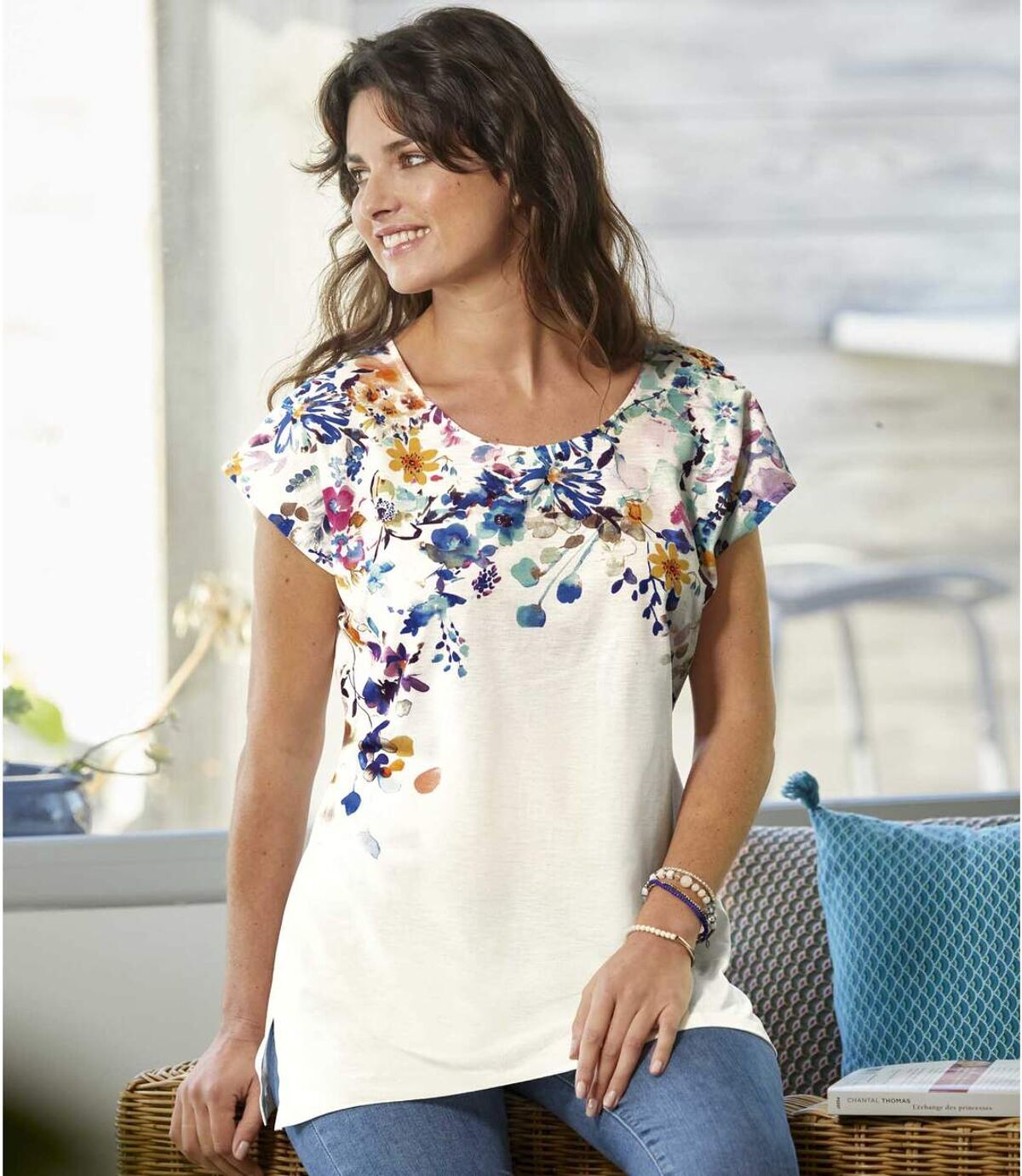 Tunika mit Aufdruck im Aquarell-Stil Atlas For Men
