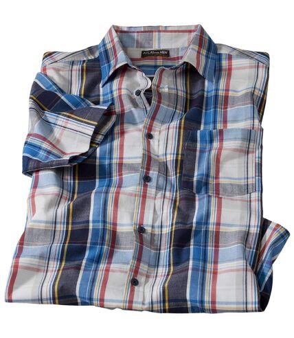 Men's Blue and Red Seaside Checked Shirt