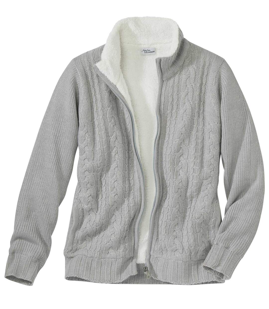 Hebký pletený svetr s fleecovou podšívkou Atlas For Men