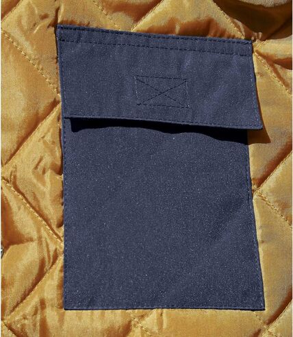Men's Navy Multi-Pocket Parka Jacket