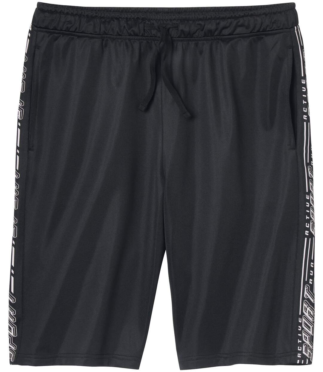 Men's Black Athletic Shorts-1