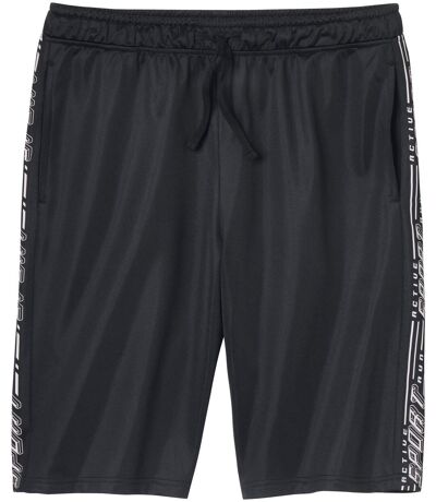 Men's Black Sporty Shorts 