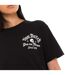 T-shirt femme col rond avec imprimé devant et dos Rose Vondutch-2