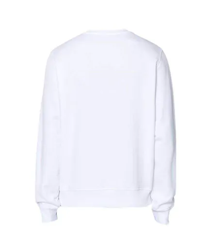 Unisex Adult Peel Effect Logo Sweatshirt White Diesel