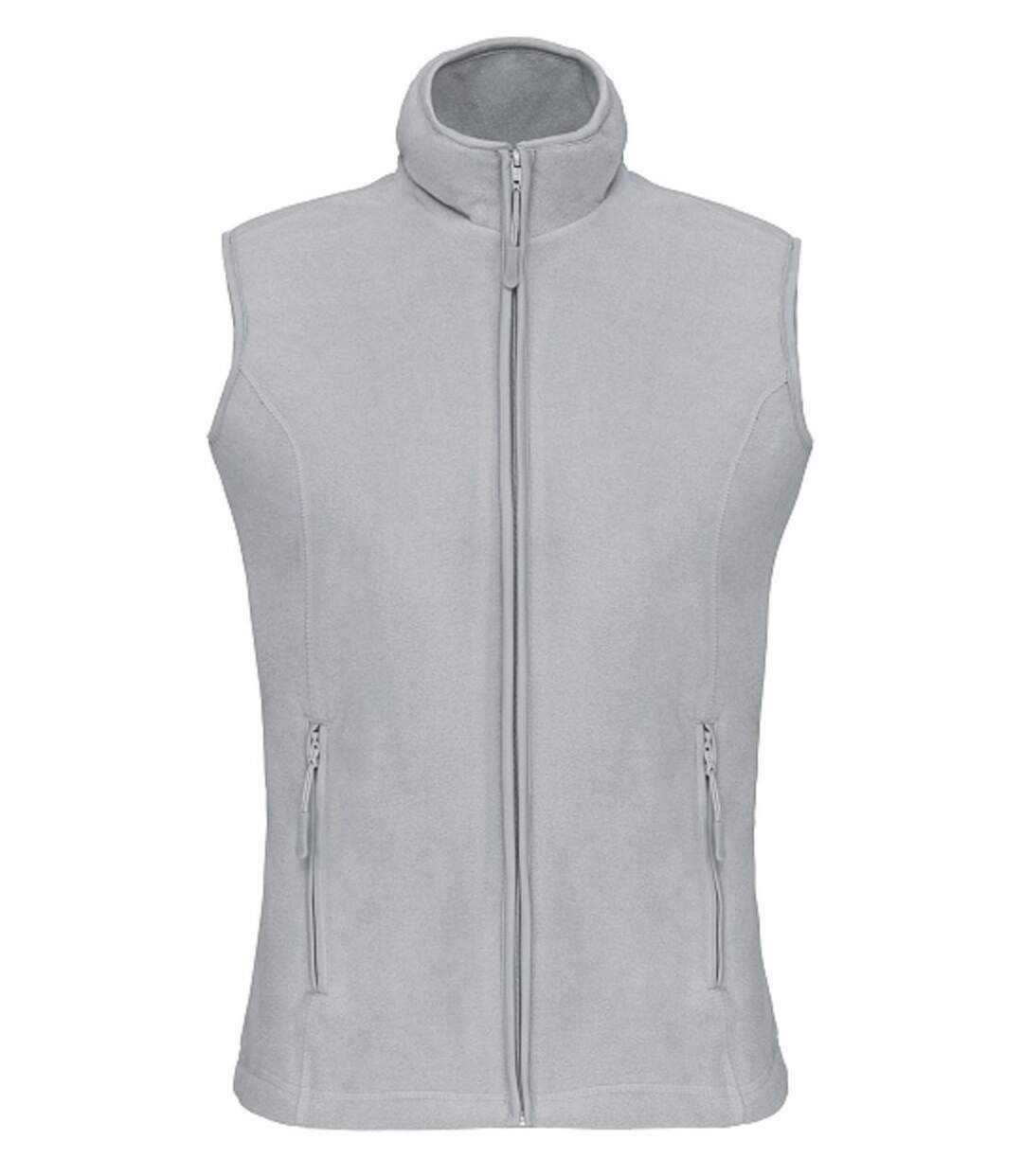 Gilet sans manches micro polaire femme - K906 - gris snow-1