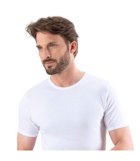 Tee-shirt col rond manches courtes homme Pur coton Premium Fait en France Eminence.