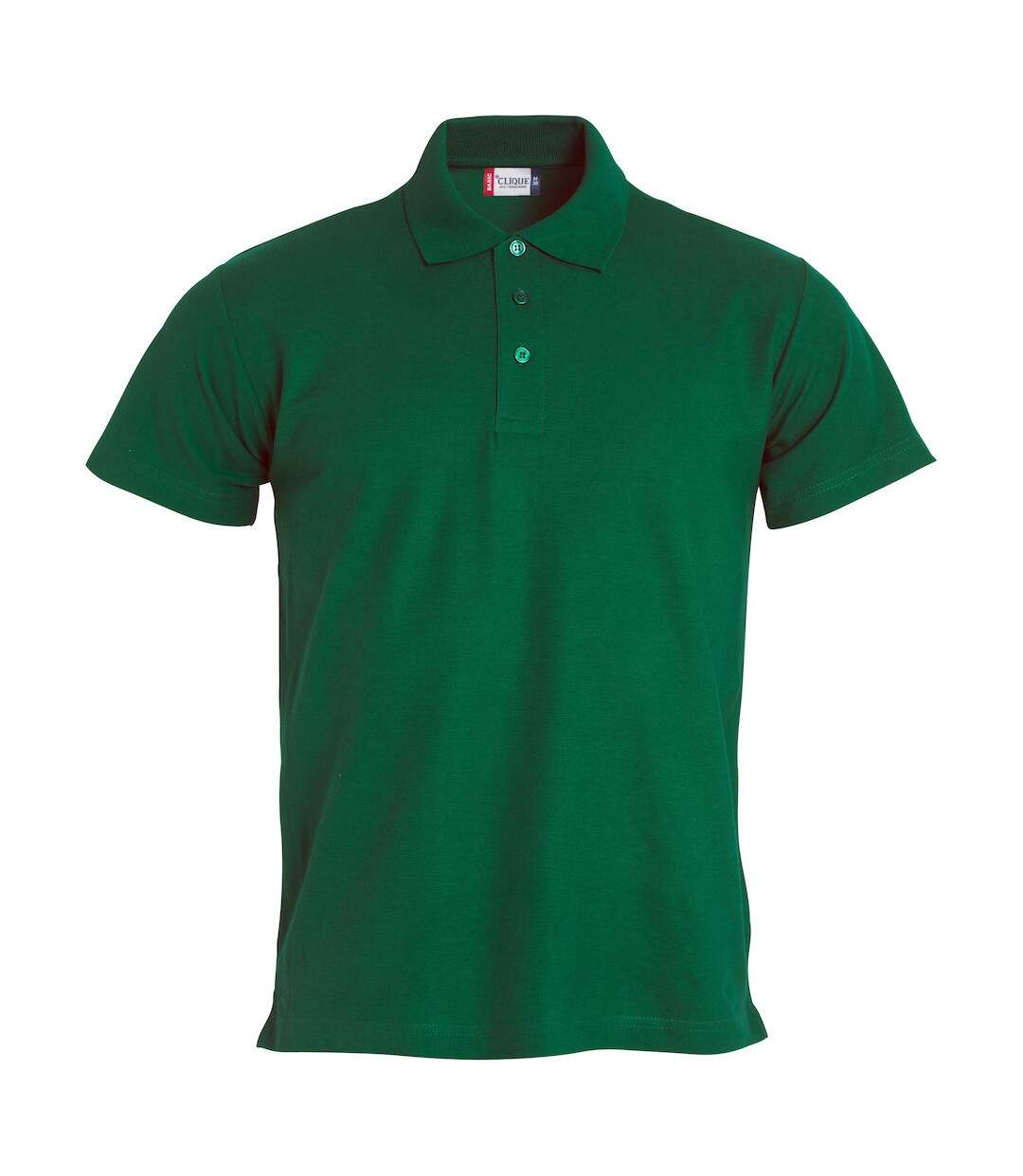 Polo basic homme vert bouteille Clique Clique