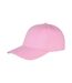 Result Headwear Unisex Adult Memphis Brushed Cotton Cap (Pink) - UTPC5745