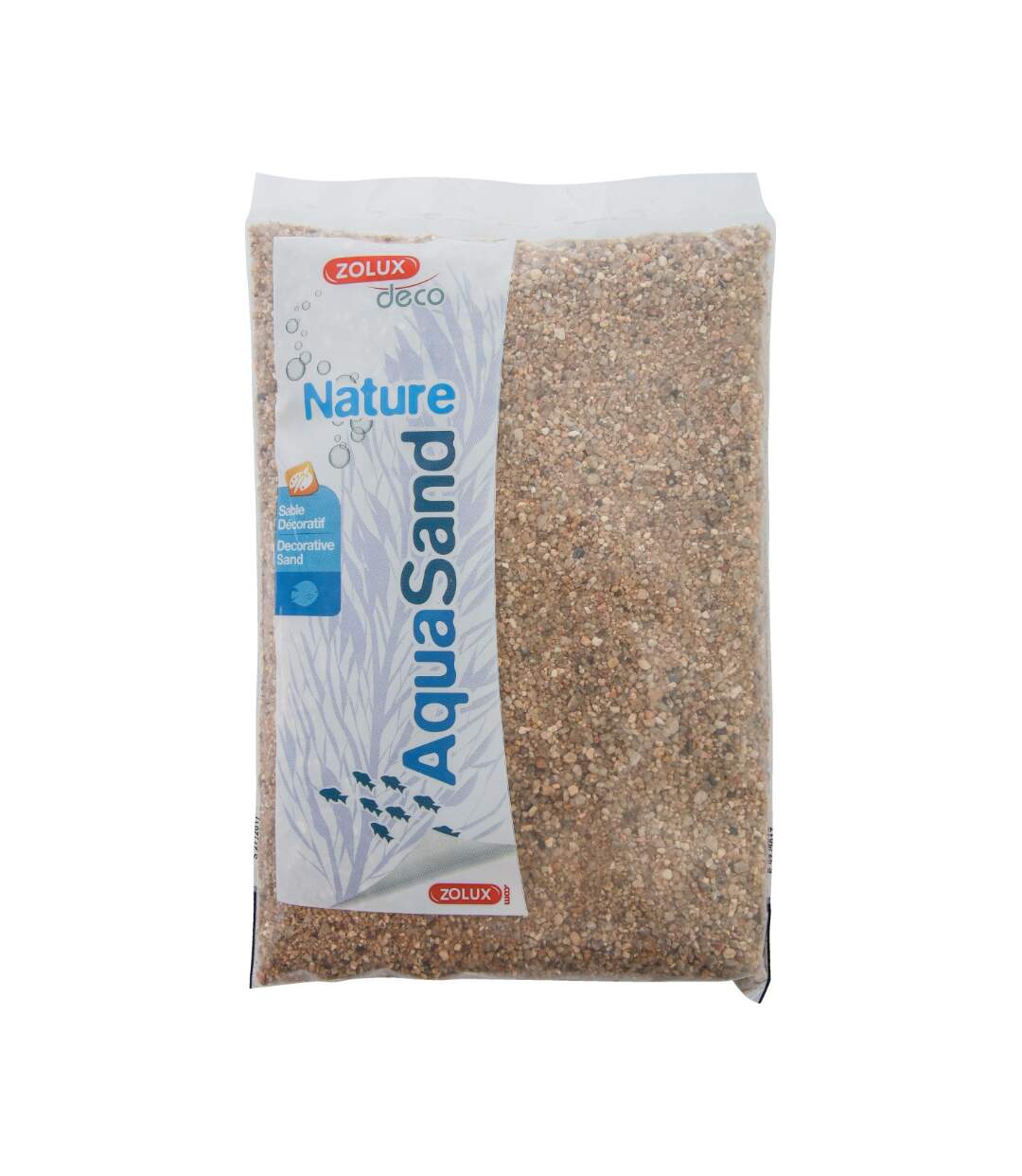 Sol décoratif naturel Aquasand nat rivière 1kg (Lot de 4)