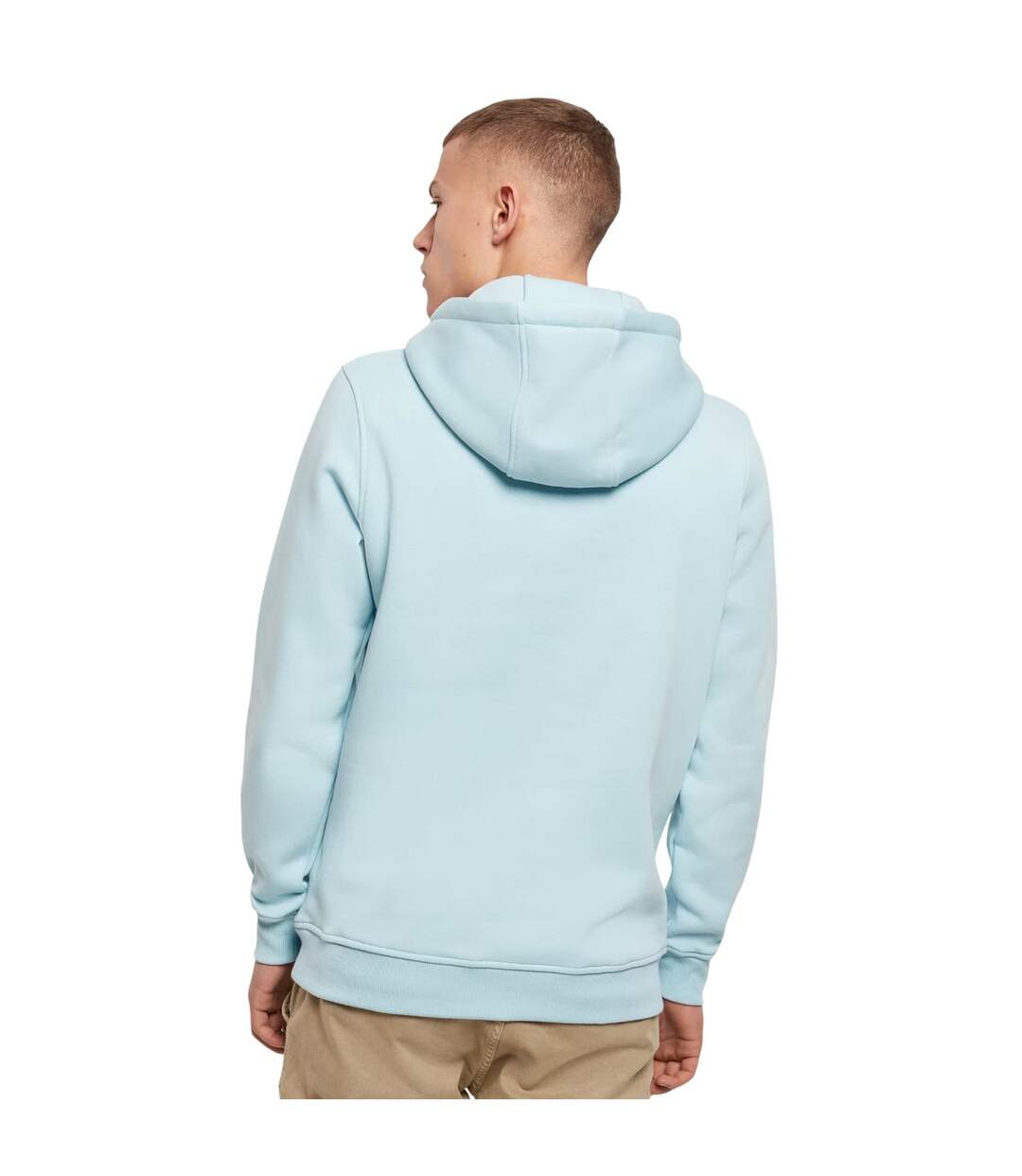 Sweat À Capuche Homme Bleu Océan Build Your Brand-3