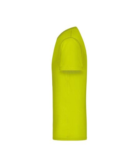 T-shirt Active Homme Jaune Fluo James And Nicholson