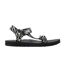 Womens/ladies Zebra Print Sandals Black White Regatta-3