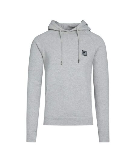 Sweat à capuche classic homme gris chiné Raging Bull