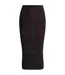 Womens/ladies Farmina Knitted Midi Skirt Dark Burgundy Boss-2
