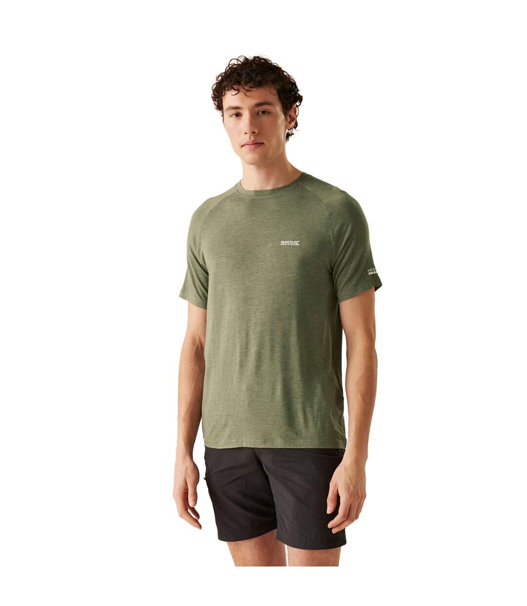 Mens ambulo ii t-shirt agave green Regatta