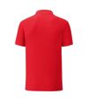 Fruit Of The Loom Mens Tailored Poly/Cotton Piqu Polo Shirt (Red) - UTPC3572
