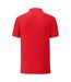 Fruit Of The Loom Mens Tailored Poly/Cotton Piqu Polo Shirt (Red)
