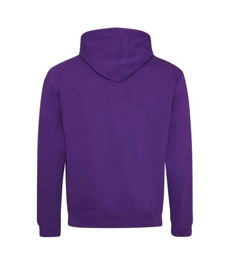 Sweat À Capuche Varsity Adulte Violet Jaune Awdis