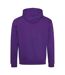 Sweat À Capuche Varsity Adulte Violet Jaune Awdis-2