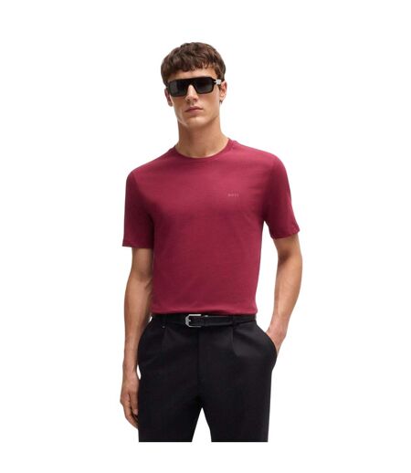 Mens Logo T-shirt Red Boss